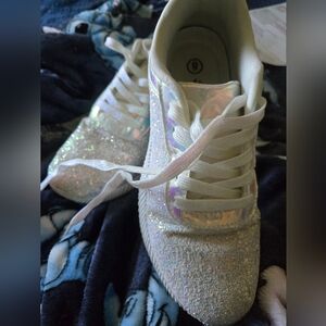 Sparkly Iridescent Sneakers